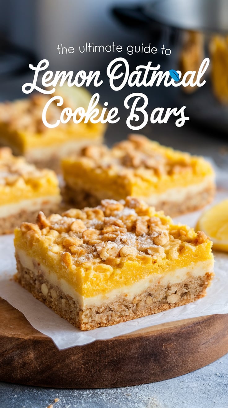 Ideal for gatherings, lunchboxes, or cozy evenings at home, these cookie bars are sure to impress. Dive into the guide for tips on storage and serving that will ensure your Lemon Oatmeal Cookie Bars remain fresh and flavorful for everyone to enjoy.