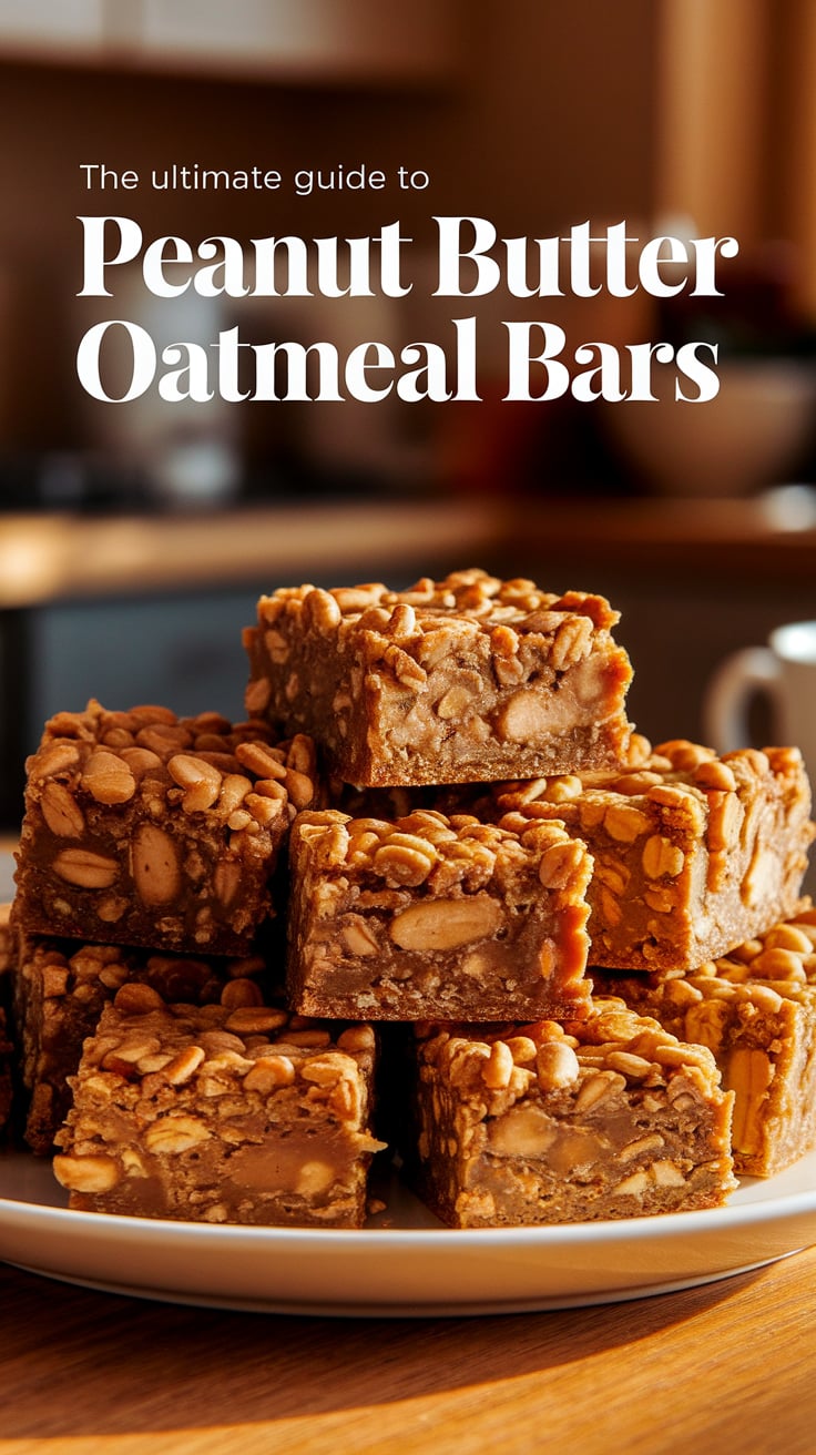 Ideal for meal prepping, Peanut Butter Oatmeal Bars can be made in advance and stored for busy days ahead. They are the perfect solution for those craving a bite of sweetness while still wanting to stay healthy.