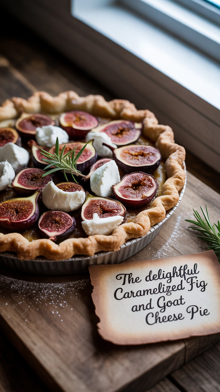 Experience the delightful contrast of textures as crunchy crust meets creamy cheese and luscious figs. This Caramelized Fig and Goat Cheese Pie is a show-stopping centerpiece that’s sure to impress your guests.