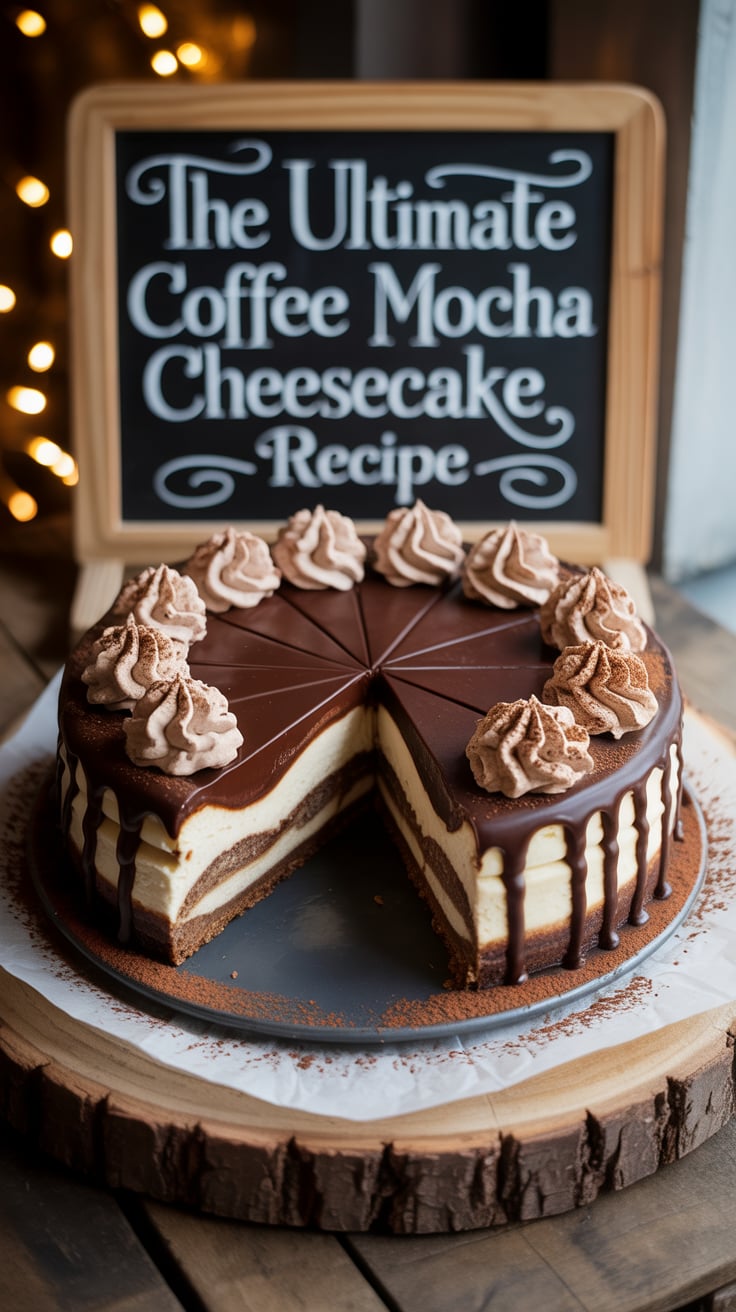 Immerse yourself in the rich flavors of Coffee Mocha Cheesecake, where velvety cheesecake meets the bold taste of coffee and chocolate. This guide will lead you through creating a dessert that energizes and delights, making it perfect for coffee lovers and dessert enthusiasts alike.