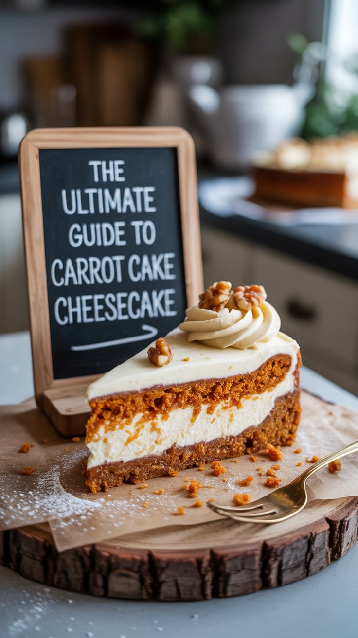 Picture layers of moist carrot cake intertwined with a velvety cheesecake filling, topped with luscious cream cheese frosting. Unlock the secrets to achieving the perfect texture and flavor balance, ensuring your dessert delights both the eyes and the palate.