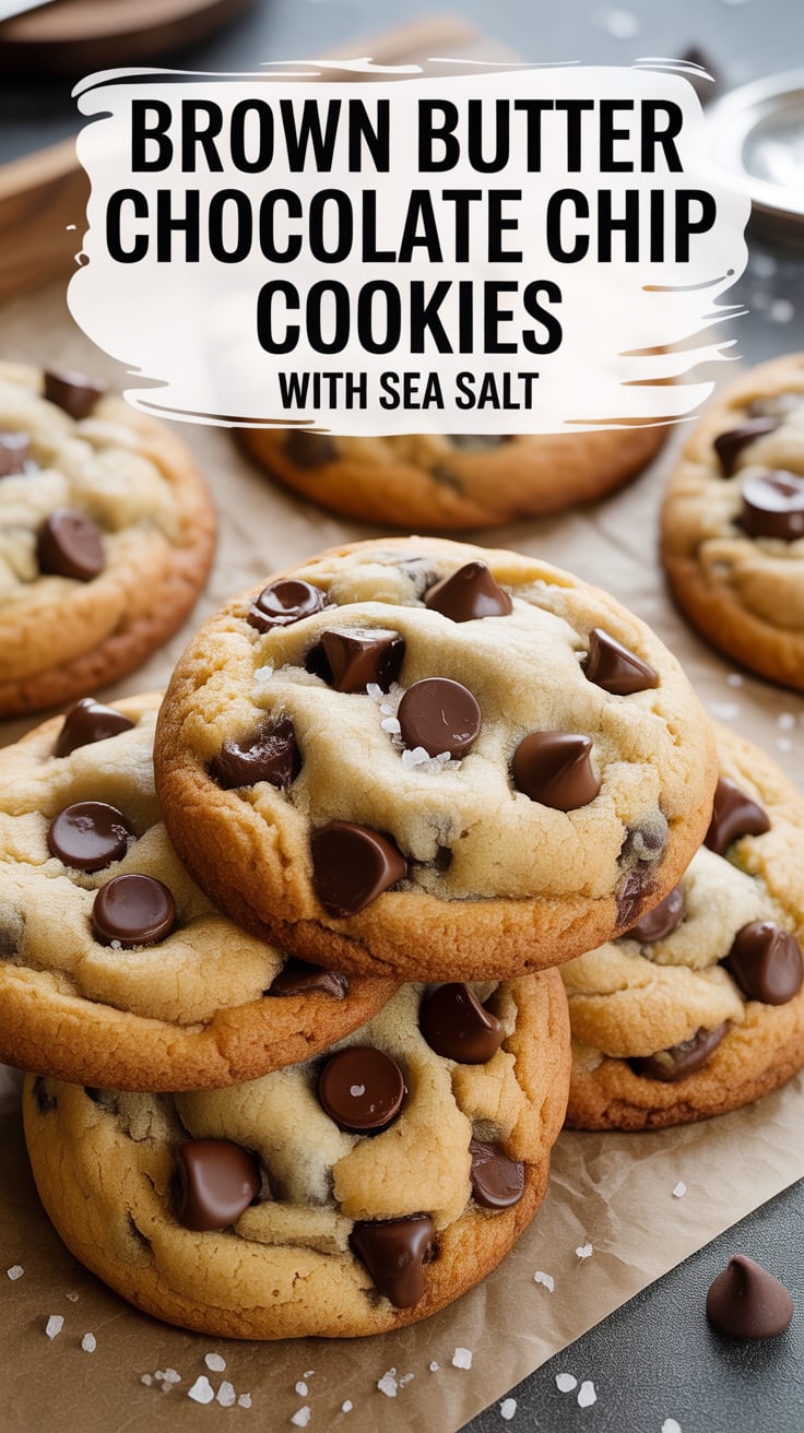 Imagine the aroma wafting through your kitchen as the butter transforms, creating a golden hue that adds depth and warmth to this beloved treat. These cookies boast a crispy edge and a soft, chewy center, making them the perfect companion for your afternoon coffee or tea.