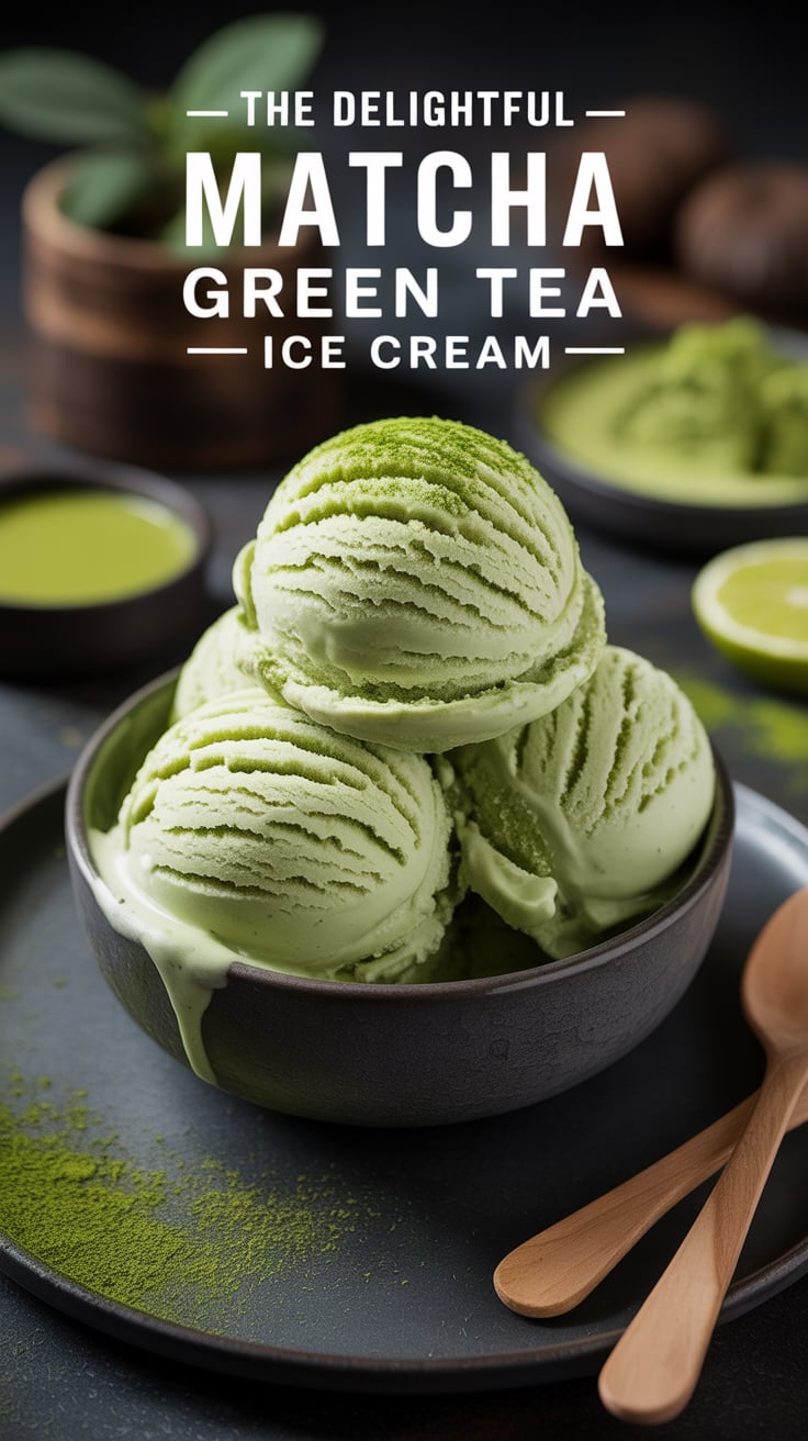 With its vibrant green hue and velvety texture, this ice cream is a feast for the eyes as well as the palate. Perfect for those seeking a refreshing dessert that’s both delicious and visually stunning, each scoop is a celebration of flavor and harmony.