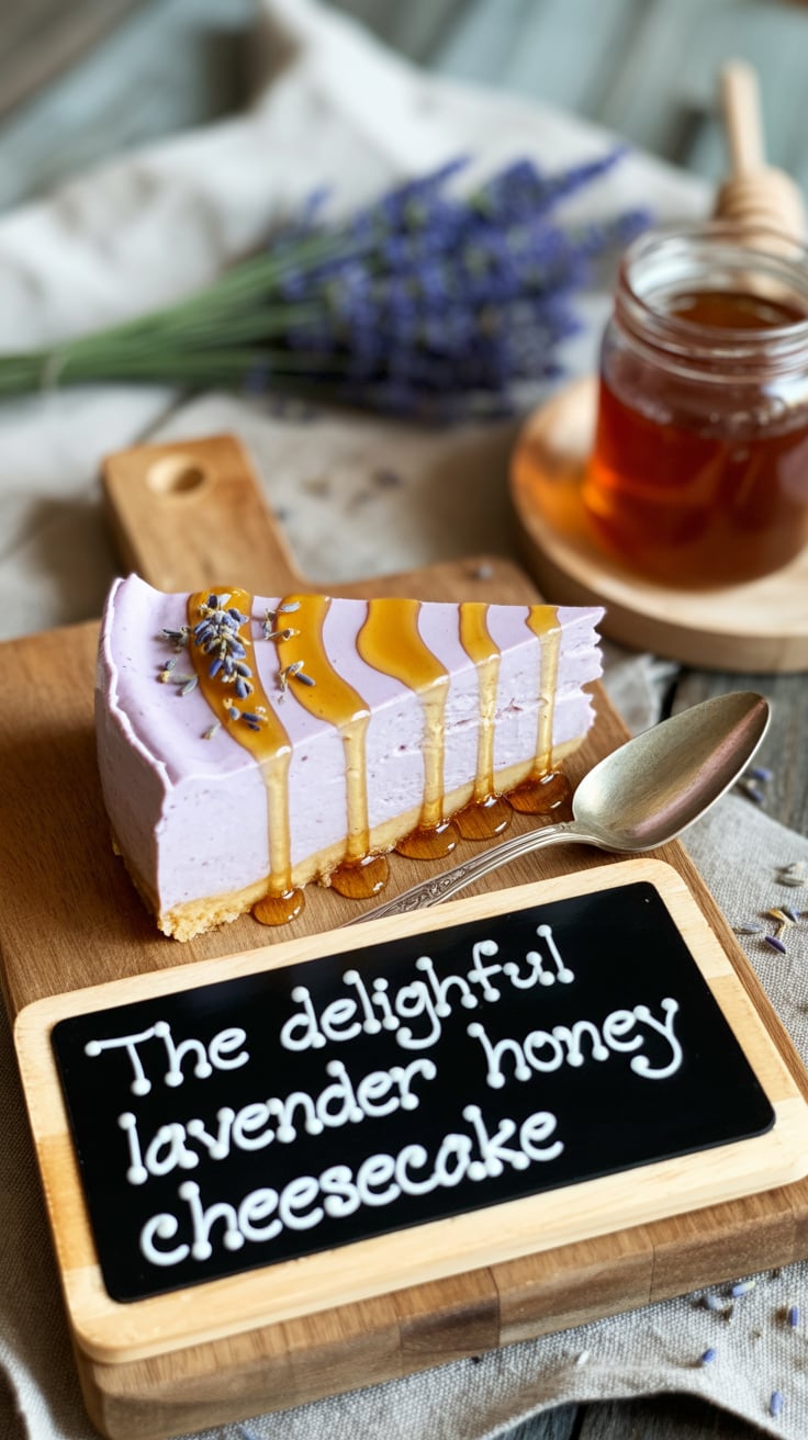 Picture a velvety cheesecake sitting atop a buttery graham cracker crust, adorned with delicate lavender blooms and a drizzle of golden honey. This recipe not only tantalizes the palate but also creates a stunning visual centerpiece that will leave your guests in awe.