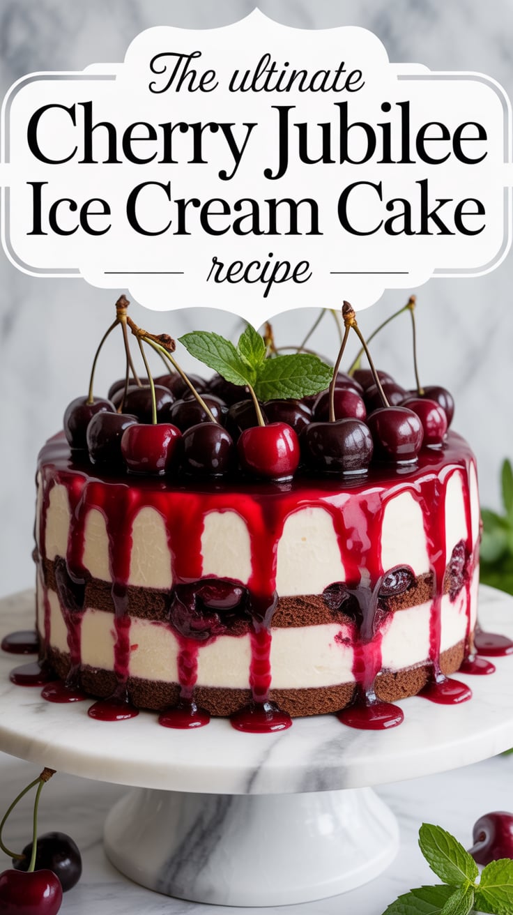 Unlock the secrets to creating this luxurious cake with layers of luscious ice cream and a delightful cherry topping. The guide provides easy step-by-step instructions to help you master the art of assembling this beautiful cake, ensuring your creation is as impressive as it is delicious.