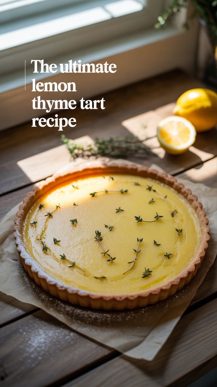 Delight in the refreshing flavors of the Ultimate Lemon Thyme Tart, where zesty lemons meet aromatic thyme for an unforgettable dessert experience. This exquisite tart brings a sophisticated twist to classic flavors, making it a perfect centerpiece for any gathering.
