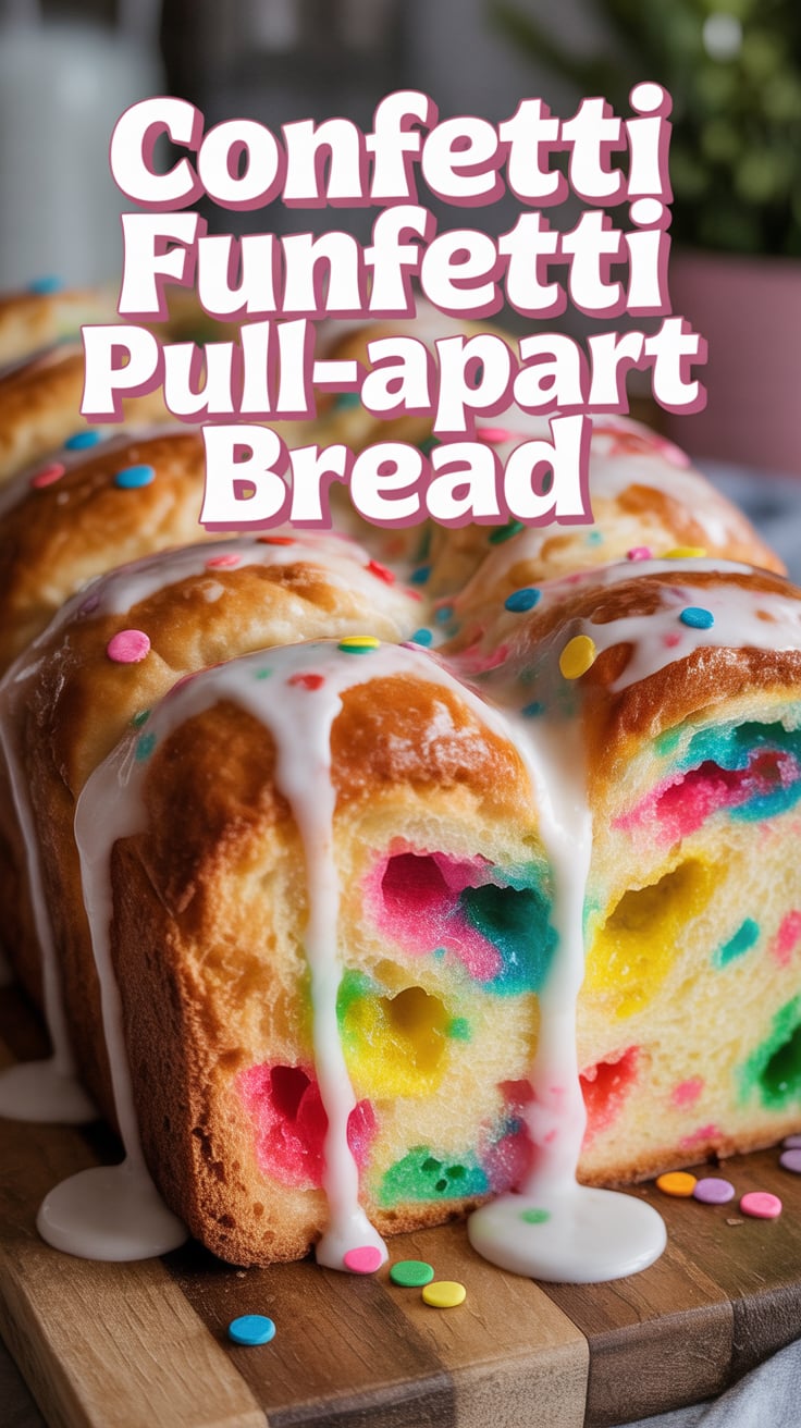 Enjoy the perfect blend of sweetness and nostalgia in this delightful treat that transforms any occasion into a festive affair. With its vibrant colors and mouthwatering flavors, this pull-apart bread is sure to become a favorite in your recipe collection.
