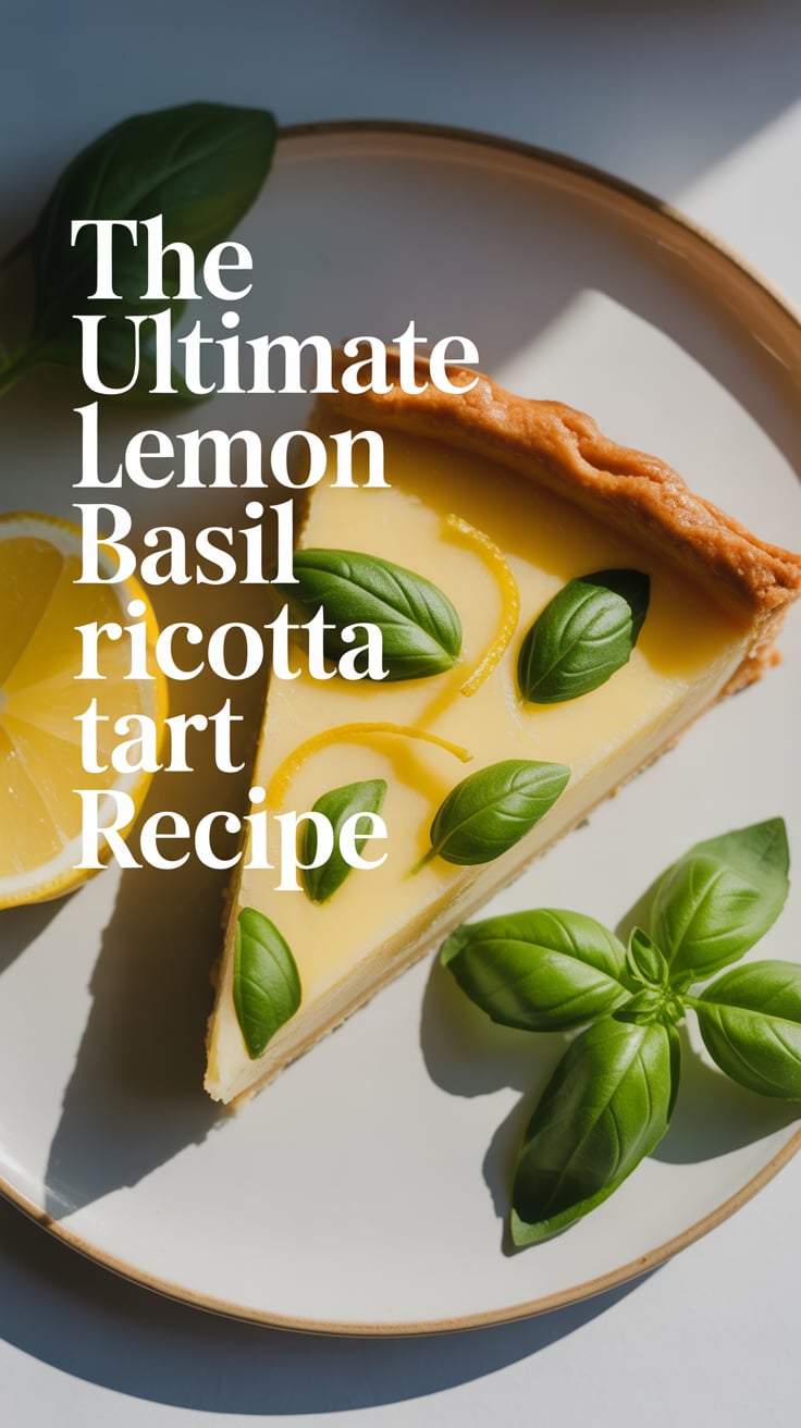 Ideal for warm weather gatherings or as a light finish to a hearty meal, this tart offers a unique flavor combination that’s both sophisticated and approachable. Discover how the unexpected pairing of lemon and basil creates a dessert that’s anything but ordinary.