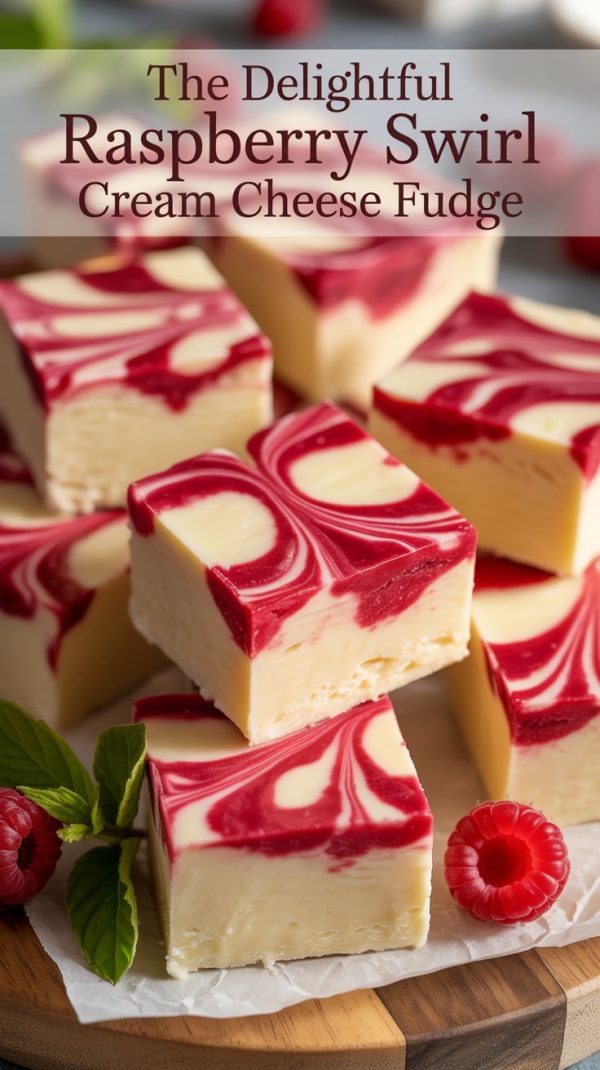 Mini Raspberry Fudge Pieces The Delightful Raspberry Swirl Cream Cheese Fudge – Treat Savvy