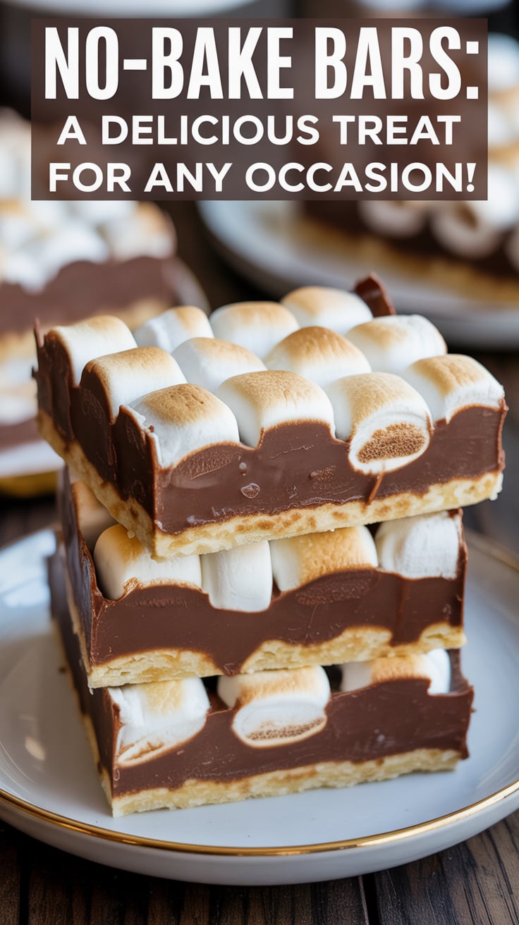 Ideal for summer barbecues or cozy winter nights, these S’mores Bars are versatile enough for any occasion. Their delightful combination of crunchy and chewy textures makes them a hit with both kids and adults, ensuring everyone will want to snag a piece.