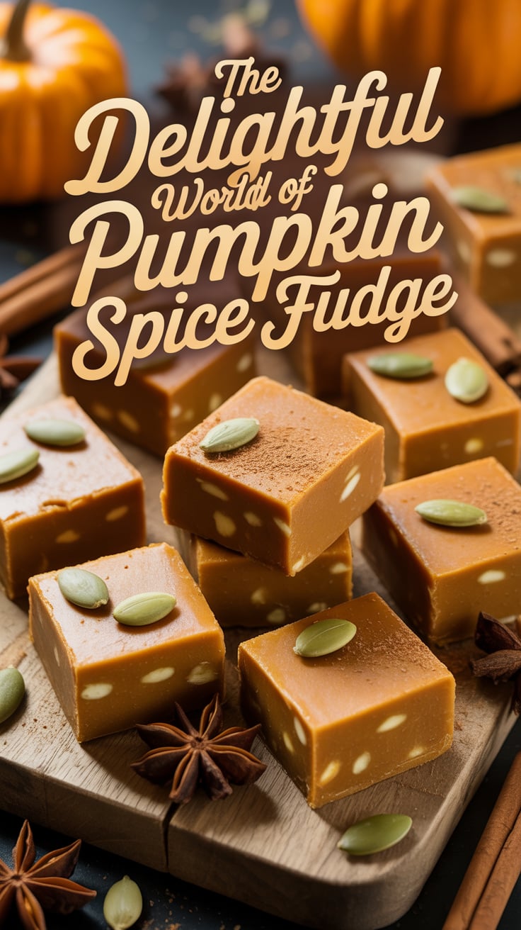 Immerse yourself in the delightful world of pumpkin spice fudge, where the beloved flavors of autumn come alive in a creamy, decadent treat. This fudge captures the essence of fall with warm spices and rich pumpkin, making it a perfect indulgence for the season.