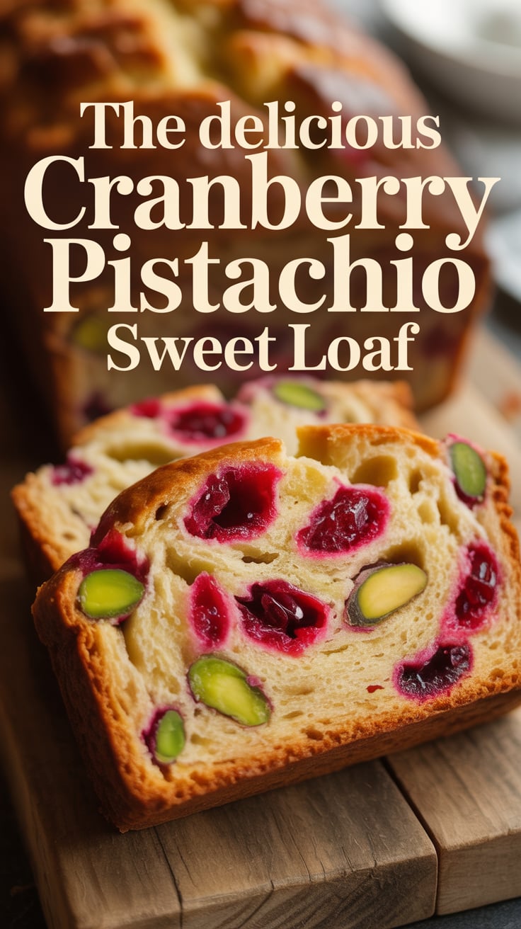 Treat yourself to the vibrant flavors of seasonal ingredients in this luscious loaf. The contrast of chewy cranberries and nutty pistachios creates a unique taste sensation that will have your taste buds dancing.