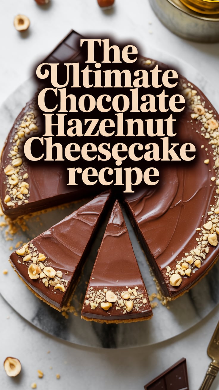 Elevate your dessert experience with a recipe that's surprisingly easy to prepare yet delivers on sophistication and flair. Uncover the secrets to making this Chocolate Hazelnut Cheesecake your new go-to treat for special occasions and memorable indulgence!