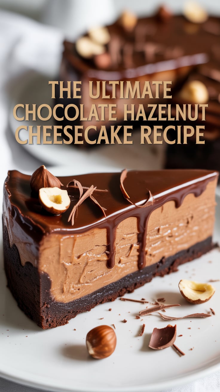 Learn the art of crafting the perfect cheesecake with a velvety texture and a deep chocolate flavor that intertwines beautifully with hints of roasted hazelnuts. This guide provides invaluable tips and techniques to help you achieve dessert perfection, whether you’re a novice or a seasoned baker.