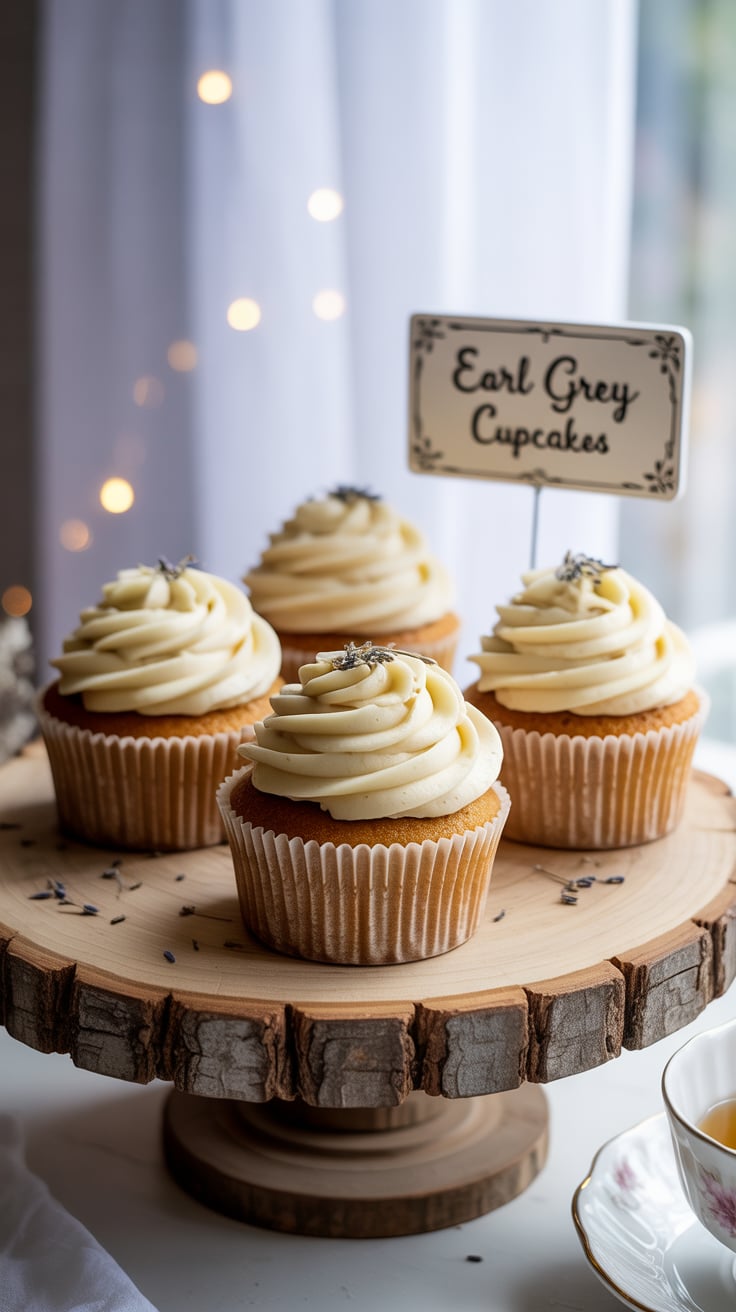Experience the delicate flavors of Earl Grey Cupcakes, where the iconic tea infuses each bite with fragrant notes of bergamot. These soft, airy cupcakes promise to elevate your dessert game and transport you to a charming tea party with every decadent morsel.
