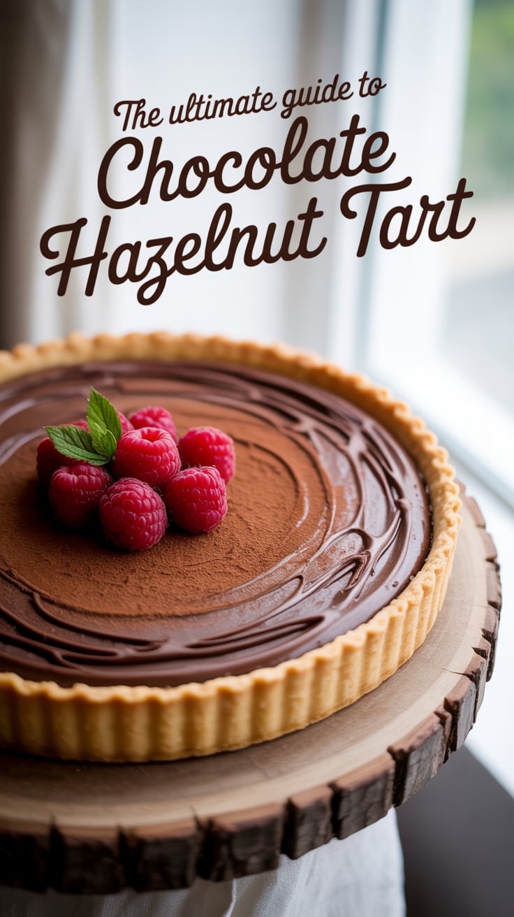 Elevate your baking game with this Chocolate Hazelnut Tart, a recipe that promises to become a family favorite. With its elegant presentation and rich taste, it's sure to bring joy to your dessert table and leave everyone asking for seconds.
