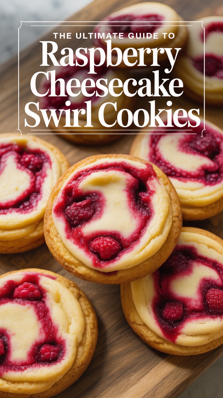 Experience the delightful marriage of creamy cheesecake and tart raspberries in these swirl cookies, bringing a burst of flavor that transforms a classic dessert into a fun and portable treat.