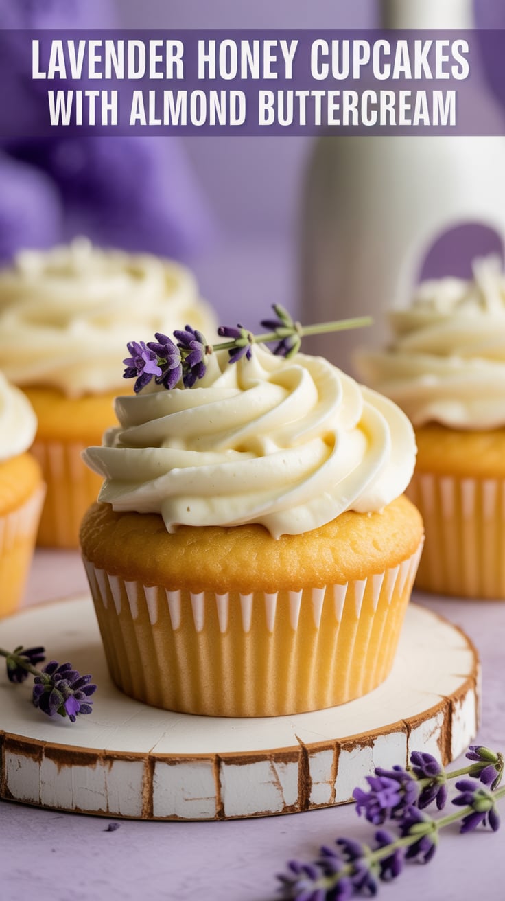 Imagine biting into a light and fluffy cupcake, crowned with velvety almond buttercream that perfectly complements the floral essence. This harmonious blend of flavors elevates these cupcakes, making them perfect for special occasions or a luxurious everyday treat.