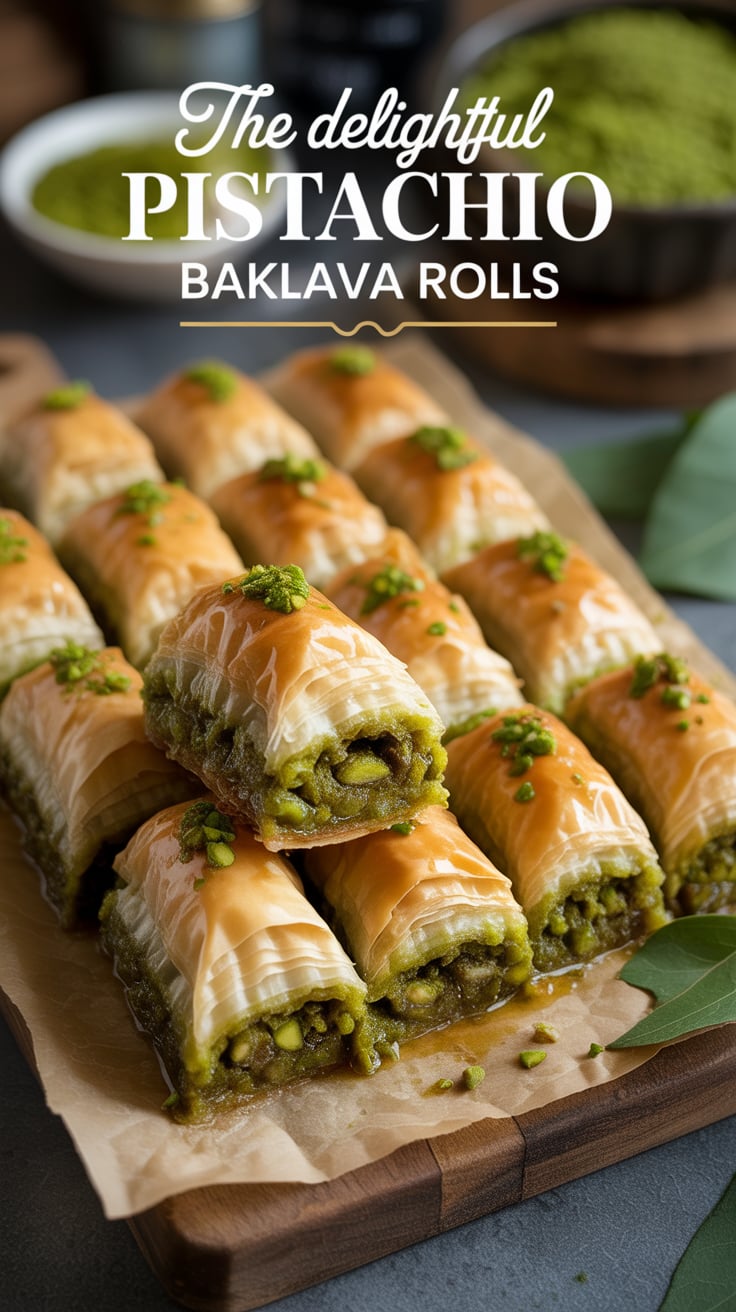 Experience the harmonious blend of rich pistachios and aromatic spices, all drizzled with a honey syrup that enhances the flavor profile of each bite. This recipe takes you through the art of balancing sweetness and texture, ensuring a decadent treat that feels luxurious yet approachable.