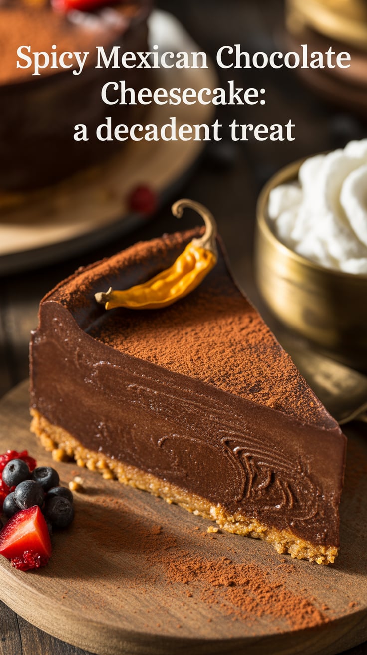 Ignite your taste buds with Spicy Mexican Chocolate Cheesecake, a bold dessert that combines rich chocolate with a hint of heat. This unique twist on traditional cheesecake offers a delightful surprise that elevates every bite, making it the perfect indulgence for adventurous palates.