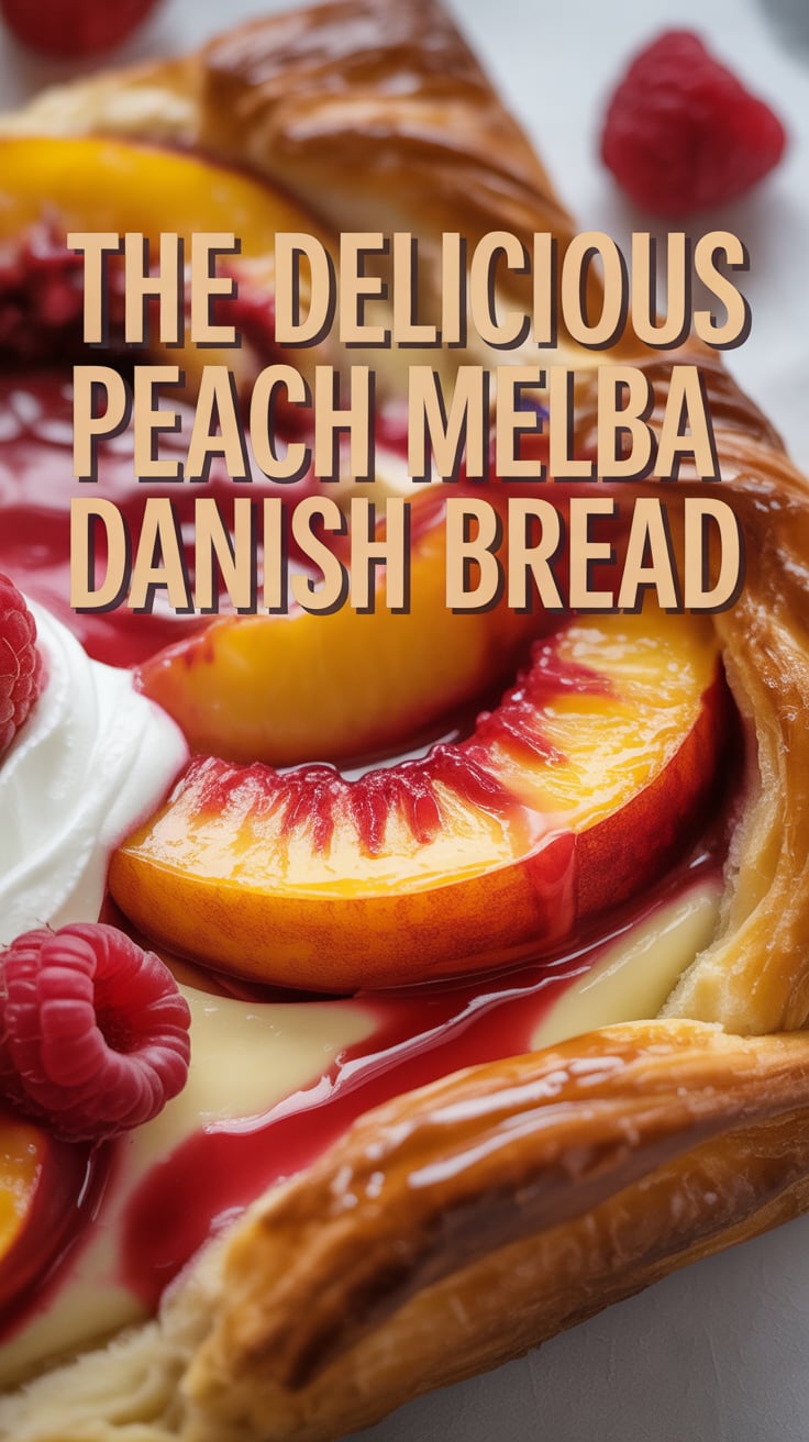 Experience the heavenly aroma of freshly baked Peach Melba Danish Bread wafting through your kitchen, inviting family and friends to gather around. The combination of creamy cheese and ripe fruit creates a mouthwatering masterpiece.