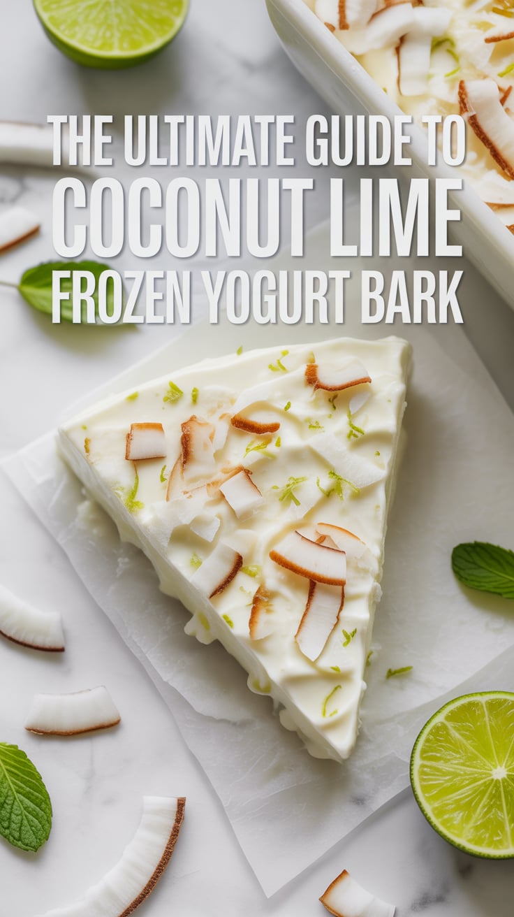 Imagine indulging in creamy yogurt swirled with zesty lime and shredded coconut, all frozen into a crisp bark. Each piece delivers a burst of flavor, satisfying your sweet tooth while offering a healthier alternative to traditional frozen treats.
