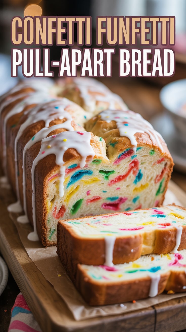 Elevate your baking with this playful recipe that combines the joy of classic funfetti with the delightful pull-apart texture of fresh bread. Each bite is like a mini celebration, making it a hit for both kids and adults alike.