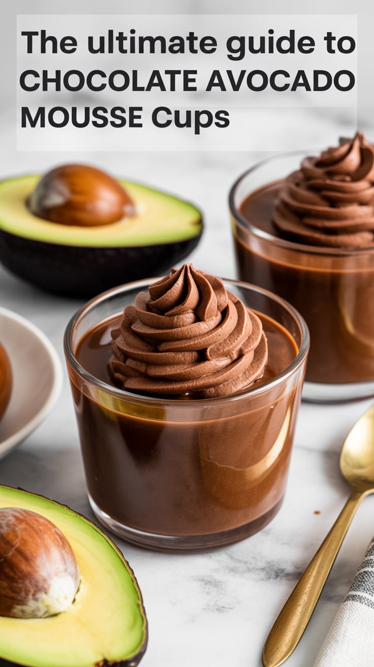 Unlock the secret to indulgence with The Ultimate Guide to Chocolate Avocado Mousse Cups, a rich, creamy dessert that proves healthy can be delicious. Silky avocado blends seamlessly with luscious chocolate, creating a dreamy treat that satisfies your sweet tooth without the guilt.