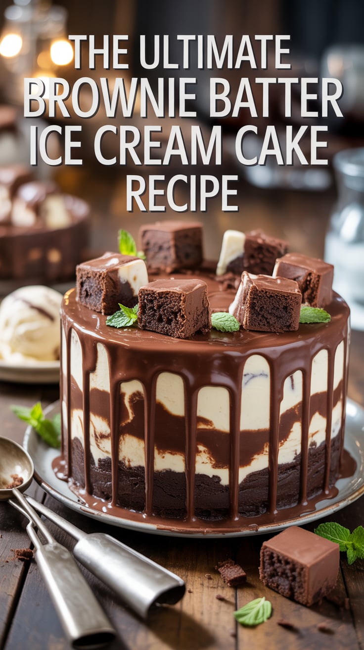 Experience the thrill of making this cake, featuring layers of brownie and ice cream that come together in a stunning masterpiece. With its gooey texture and irresistible chocolate flavor, each slice offers a delightful satisfaction that makes it perfect for celebrations or everyday indulgence.