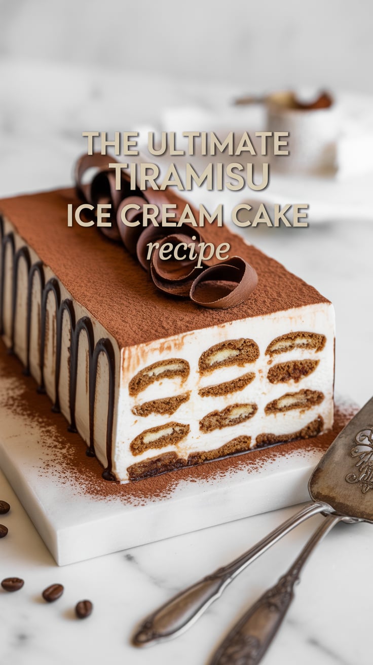 Crafted with layers of coffee-soaked cookies and velvety mascarpone-flavored ice cream, this cake promises a harmonious blend of textures and tastes. Perfect for gatherings, each slice transports you straight to a charming Italian café, making it a delightful choice for any occasion.