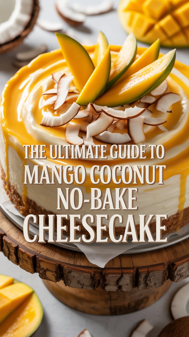 Impress your guests with a stunning dessert that requires no baking! The combination of ripe mangoes and creamy coconut will have everyone dreaming of beach vacations, while the easy preparation keeps your kitchen cool and stress-free.