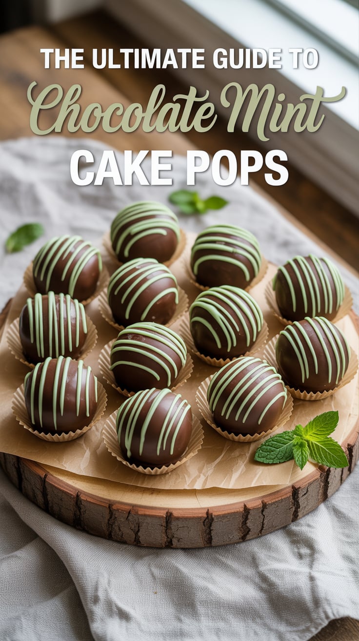 Transform your dessert table into a stunning display with these beautifully decorated chocolate mint cake pops. From elegant coatings to festive toppings, learn how to create captivating treats that will leave your guests in awe and keep them coming back for more.