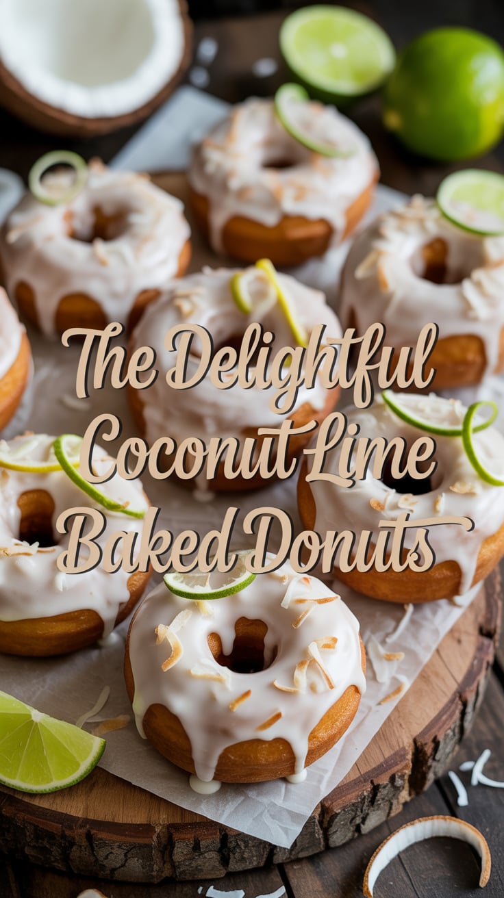Transport your taste buds to a tropical paradise with coconut lime baked donuts that blend sweet coconut with zesty lime. Each bite is a burst of sunshine, making these treats perfect for brightening up any day.