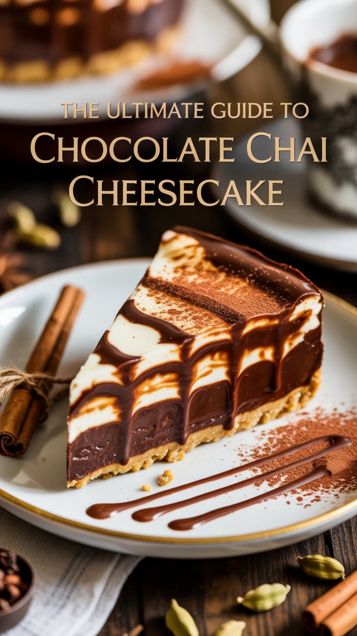 Dive into the rich and aromatic world of Chocolate Chai Cheesecake, where creamy chocolate meets the warm spice of chai. This indulgent dessert not only satisfies your chocolate cravings but also envelops you in comforting flavors that evoke a cozy evening at home.