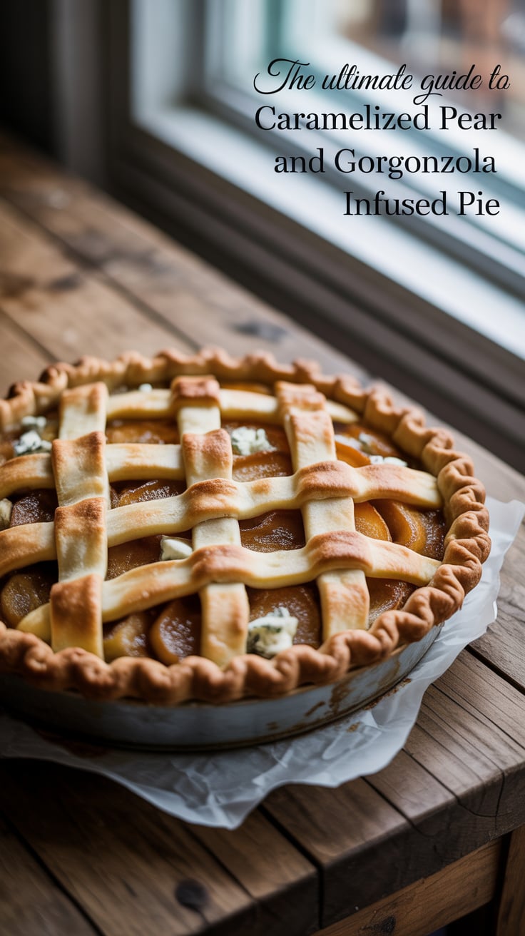 Imagine the aroma of ripe pears sizzling in butter and sugar, transforming into a decadent filling that perfectly complements the creamy cheese. Each slice of this pie offers a gourmet experience, combining savory and sweet in a way that’s simply unforgettable.