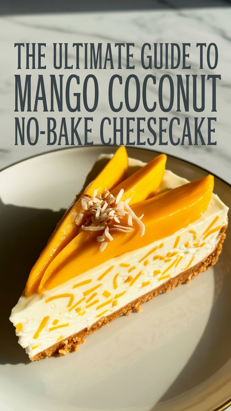 Dive into tropical bliss with this Mango Coconut No-Bake Cheesecake that captures the essence of summer in every bite. Perfectly creamy, with a subtle sweetness that dances on your palate, this dessert is a refreshing escape from the everyday.