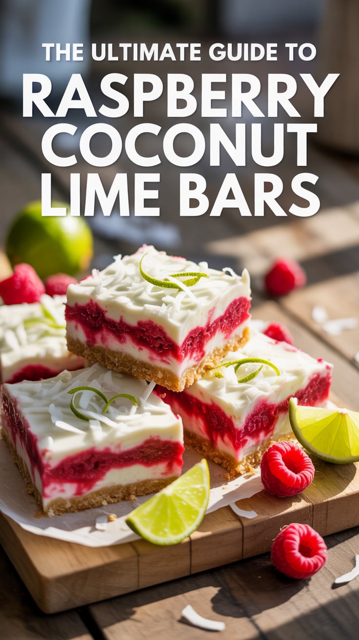 Experience a burst of tropical flavor with Raspberry Coconut Lime Bars, where tart berries meet creamy coconut and zesty lime in a delectable dessert that will transport your taste buds to paradise. This ultimate guide will walk you through creating this refreshing treat step by step.