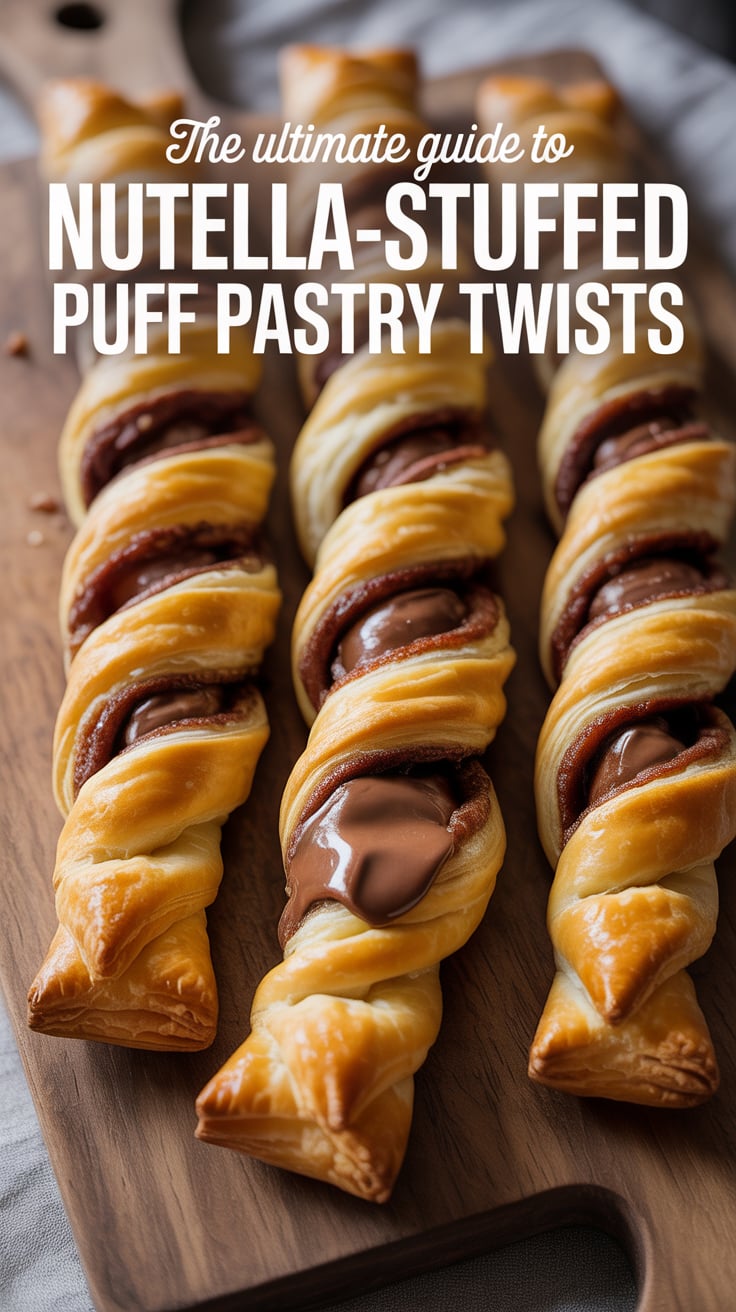 Get ready to impress family and friends with these delightful pastries that are as fun to make as they are to eat. With endless possibilities for customization, from drizzling with chocolate to adding a sprinkle of sea salt, these Nutella-Stuffed Puff Pastry Twists are sure to become a favorite in your dessert repertoire.