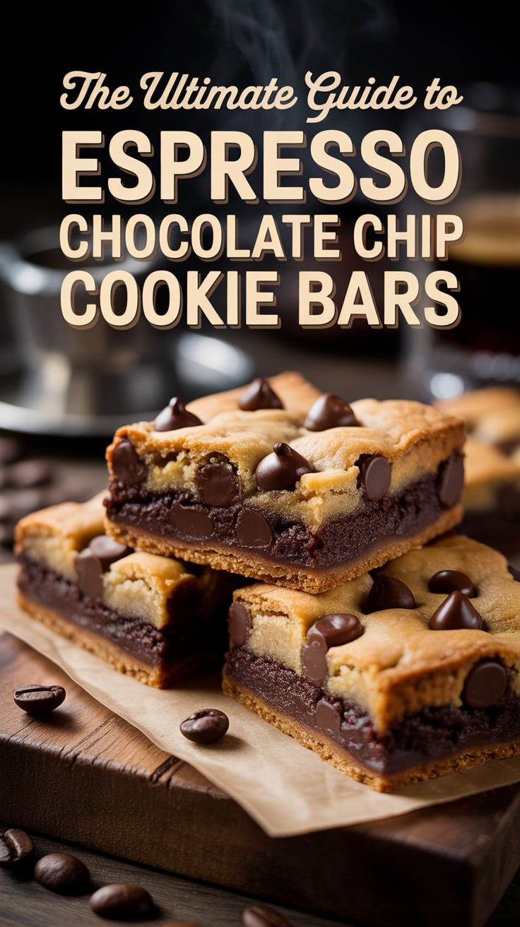 Elevate your snacking experience with a bar that beautifully balances sweetness and depth. These Espresso Chocolate Chip Cookie Bars are not only delicious but also a fun twist on the classic chocolate chip cookie, making every bite an indulgent treat.