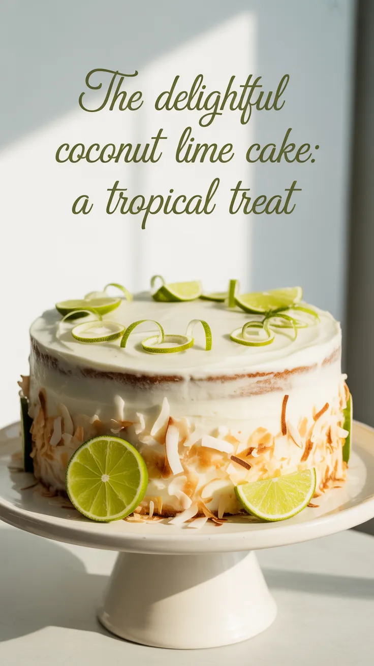 Imagine a fluffy cake layered with a zesty lime curd and topped with a luscious coconut frosting. This visually stunning treat not only pleases the eye but also delights the palate, making it an irresistible choice for gatherings and celebrations.