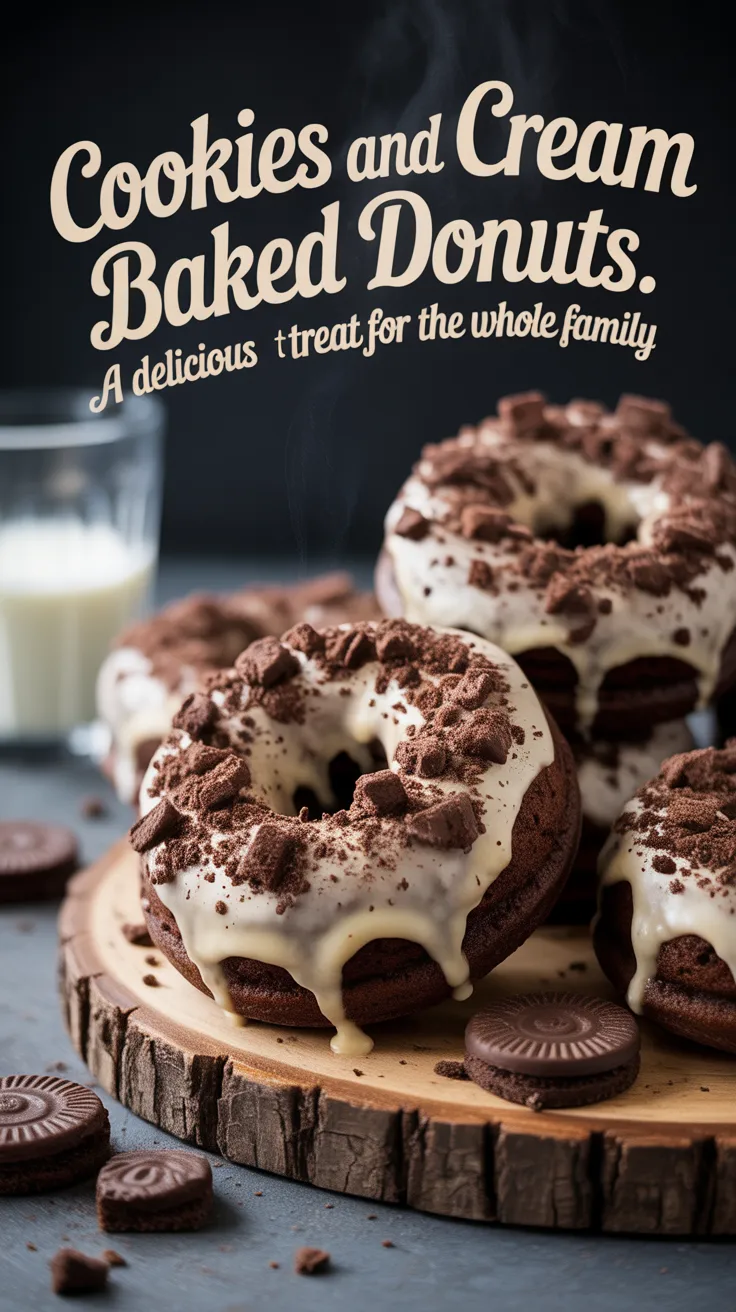 Imagine sinking your teeth into a donut that combines the rich flavor of cookies and cream with a light, fluffy texture. These baked donuts are not only easy to make, but they also promise to be a hit with kids and adults alike. Dive into the recipe to create a fun and memorable dessert.