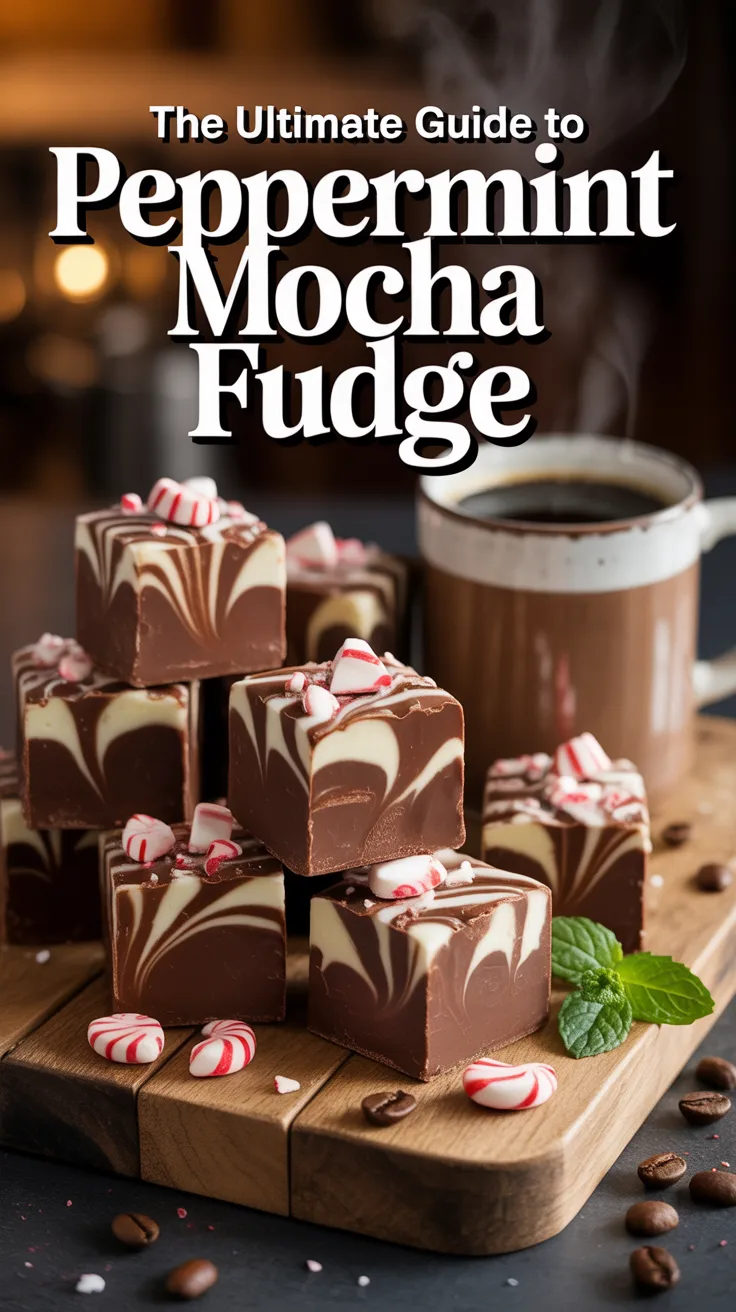 Embrace the festive flavors of the season with peppermint mocha fudge, a delicious combination of rich chocolate and refreshing mint. This indulgent treat captures the essence of your favorite winter drink, making it the perfect holiday dessert for any gathering.