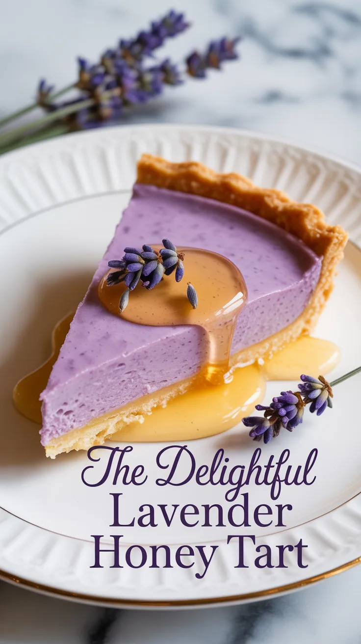 Picture the luscious filling infused with aromatic lavender and rich honey, encased in a buttery crust that melts in your mouth. Each bite offers a delightful contrast of textures and tastes, making this tart a memorable choice for gatherings or quiet evenings at home.