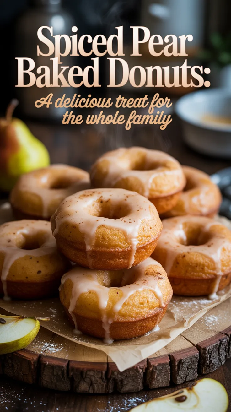 Get ready to cozy up with the flavors of fall in these Spiced Pear Baked Donuts. Each bite combines the sweetness of ripe pears with warm spices like cinnamon and nutmeg, creating a delightful treat perfect for any time of day. Discover how to whip up this seasonal favorite in your own kitchen.