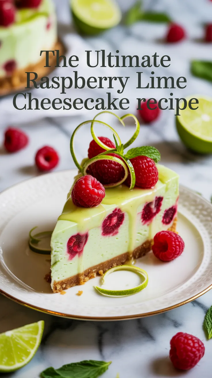 Elevate your dessert game with The Ultimate Raspberry Lime Cheesecake Recipe, where the zesty brightness of lime meets the luscious sweetness of raspberries. This delightful combination offers a refreshing twist that is perfect for warm gatherings or celebrations.