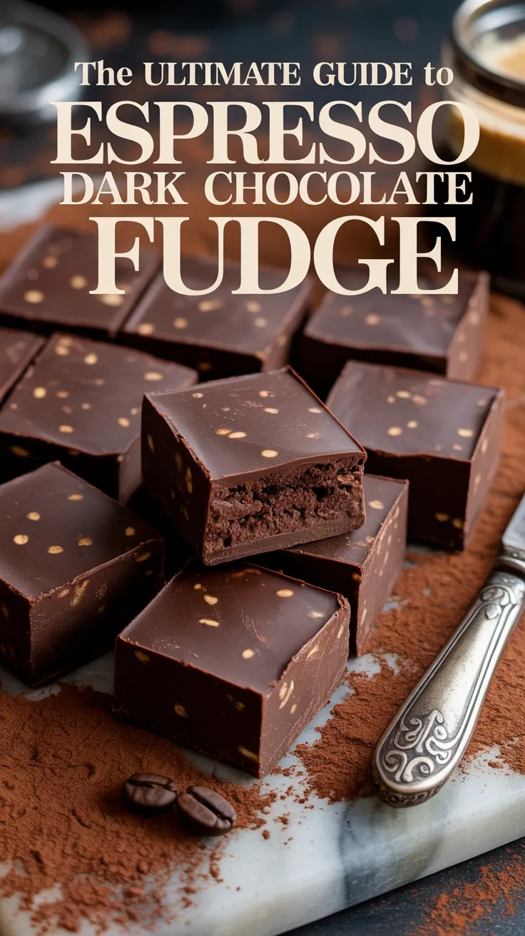 Indulge in the bold and rich flavors of espresso dark chocolate fudge, where the deep intensity of dark chocolate meets the invigorating kick of espresso. This luxurious treat promises a delightful experience that’s perfect for coffee lovers looking to satisfy their sweet cravings.
