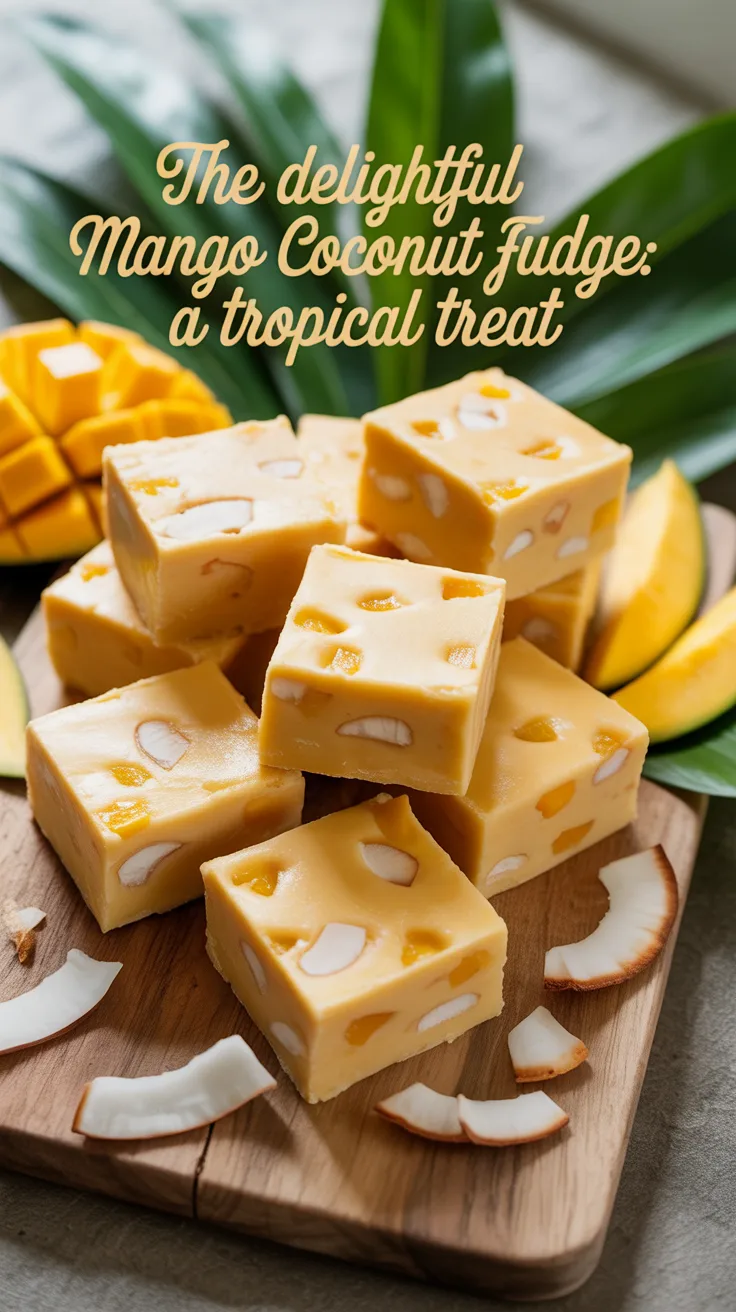 Discover the secret to achieving the perfect balance between sweet mango and rich coconut that will leave your taste buds dancing. This fudge is not only delicious but also a stunning addition to any dessert spread.