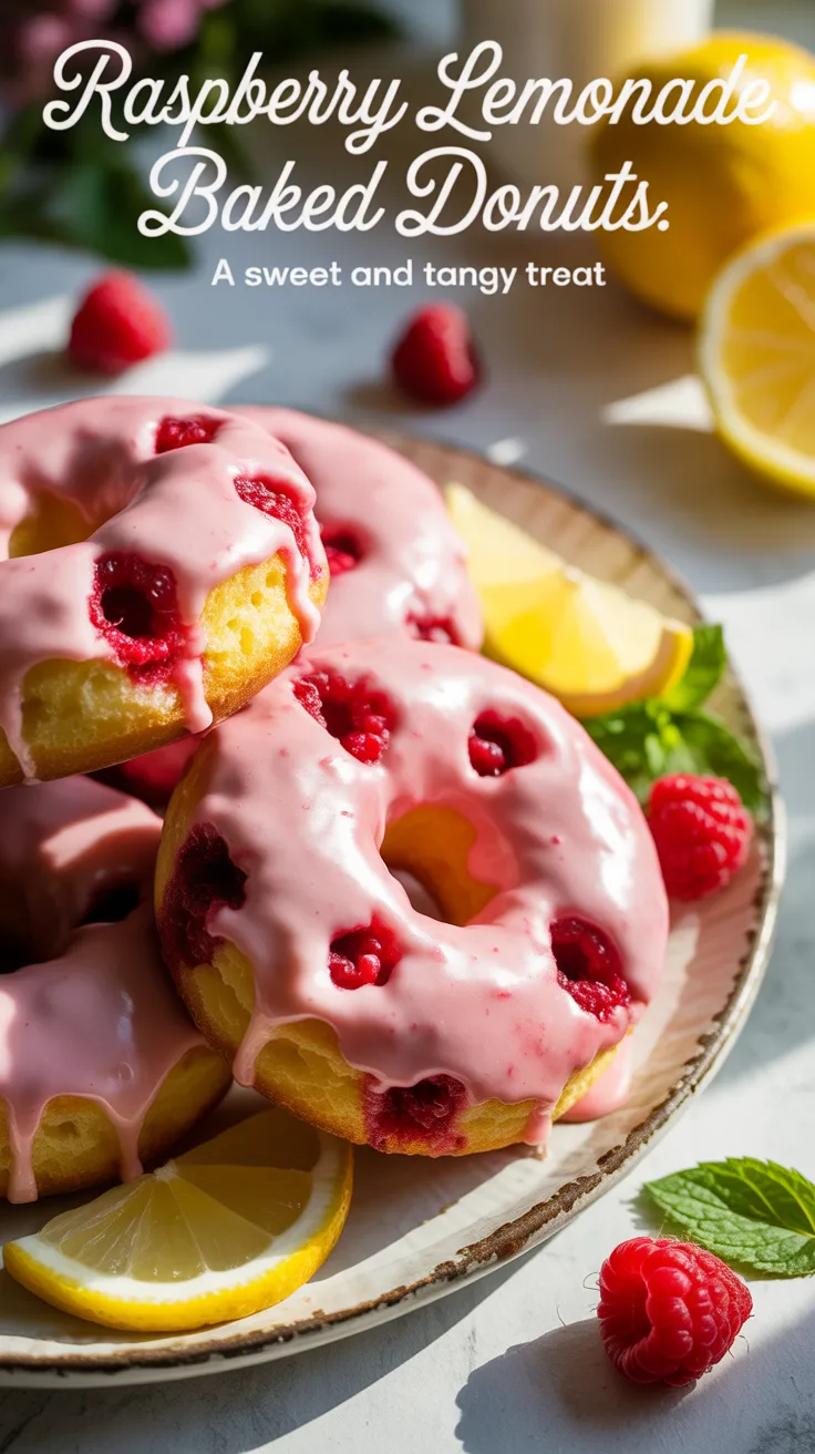 Brighten your mornings with the vibrant flavors of Raspberry Lemonade Baked Donuts. These delightful treats bring together the refreshing tang of lemonade and the sweet burst of raspberries, making them perfect for breakfast or an afternoon snack. Discover the easy recipe that will have everyone asking for seconds.