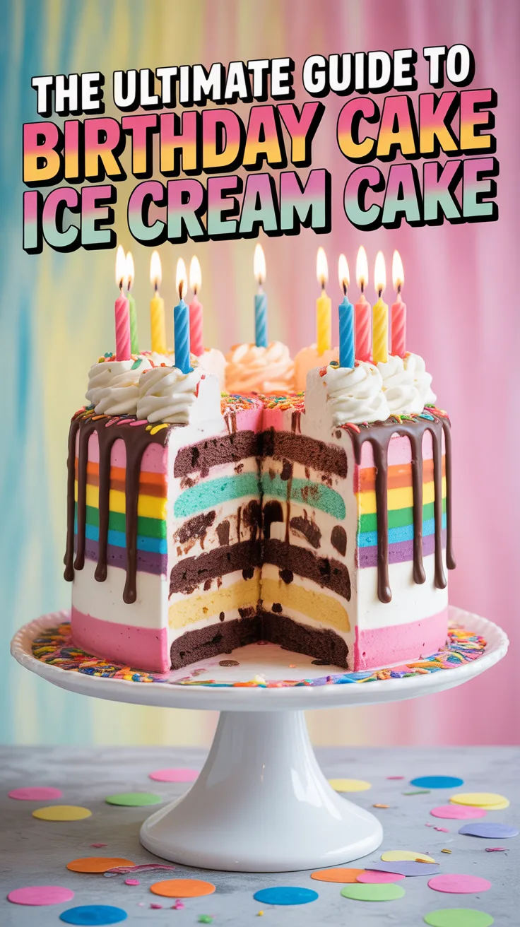 With its vibrant colors and celebratory spirit, The Ultimate Guide to Birthday Cake Ice Cream Cake is the perfect way to make any day feel like a party. Get ready to impress your guests and create unforgettable memories with this decadent treat!