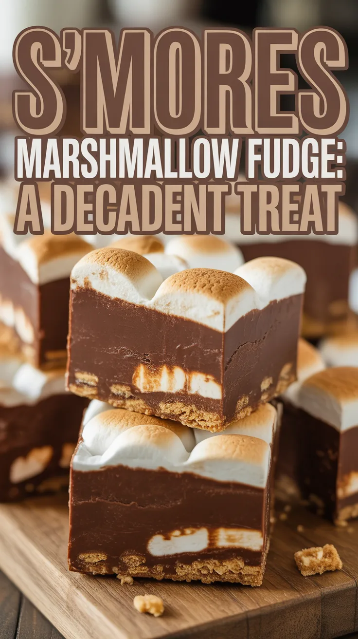 Dive into the ultimate blend of nostalgia and indulgence with s’mores marshmallow fudge, where gooey marshmallows and rich chocolate come together in a deliciously creamy treat. Perfect for satisfying your sweet tooth, this fudge takes campfire favorites to a whole new level.
